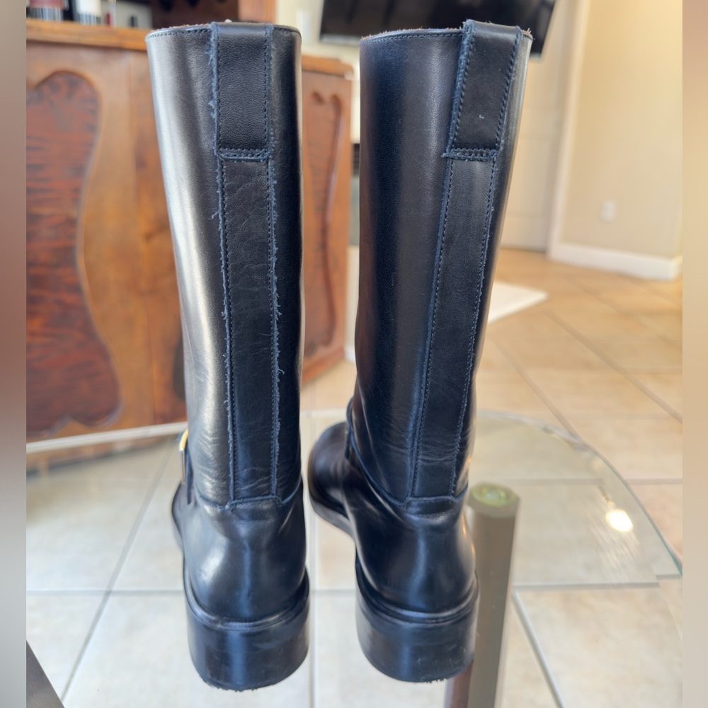 Gucci Black Leather Buckle Boots - Picture 4 of 9